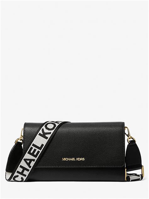 jet set large leather crossbody bag michael kors|michael kors studded crossbody bag.